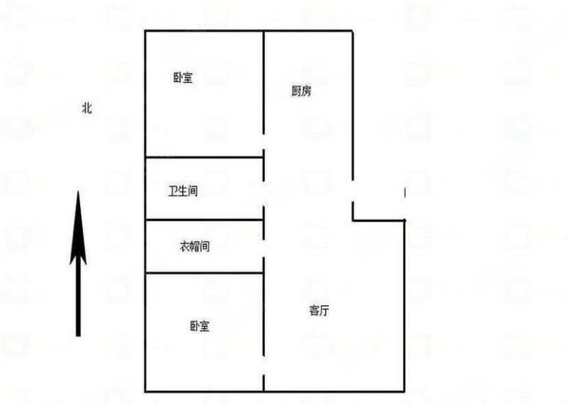 信合广场2室2厅1卫73㎡南北45万