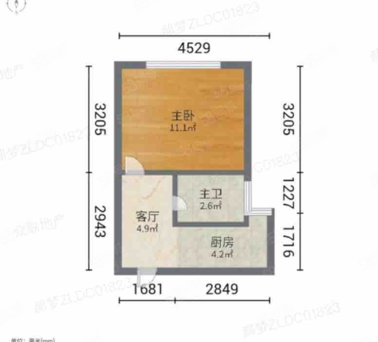 凯悦金领公寓2室2厅1卫43㎡西北26万