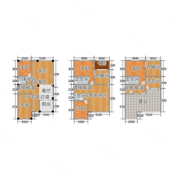 珠江源古镇映月坊北区7室3厅3卫364㎡南北199万