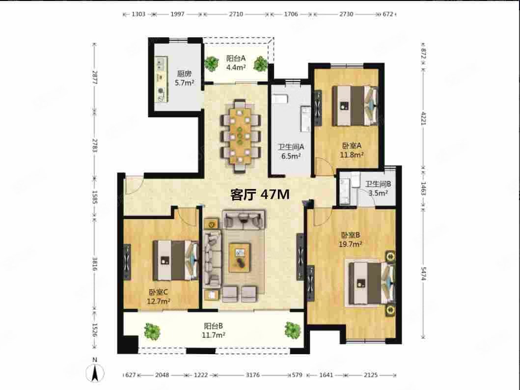 电梯房 小区新 近地铁 高楼层采光充足 双卫生间,绿地悦城f区-南昌58