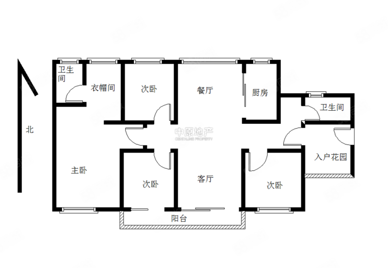 万科城市之光4室2厅2卫125.33㎡南北330万