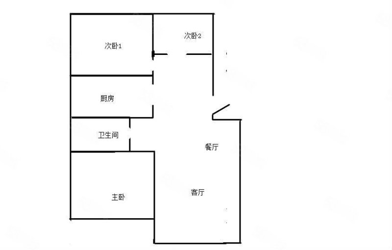 万科城(北区)3室2厅1卫100㎡南北148.8万