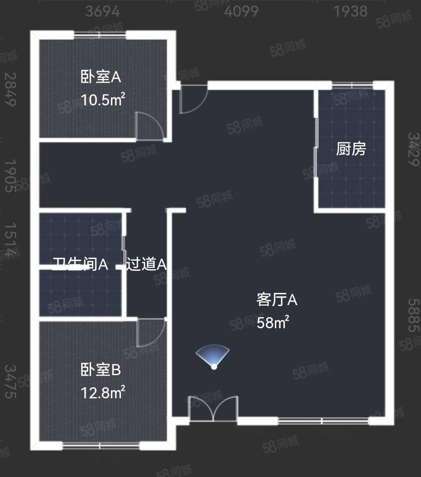 荷花湖畔6室4厅3卫338㎡南北135万