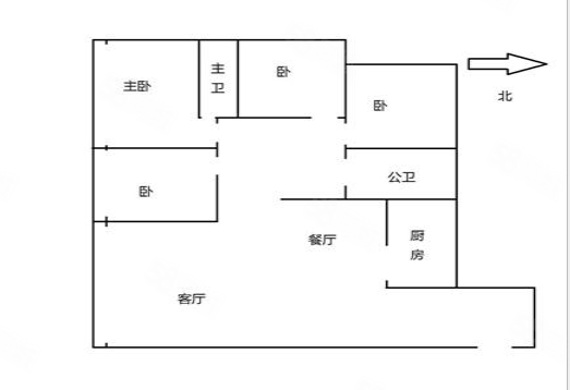 众一桂府4室2厅3卫160.79㎡南北89.8万