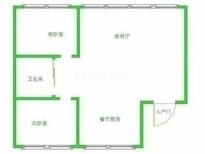 惠缘佳居2室2厅1卫81㎡南北46.5万