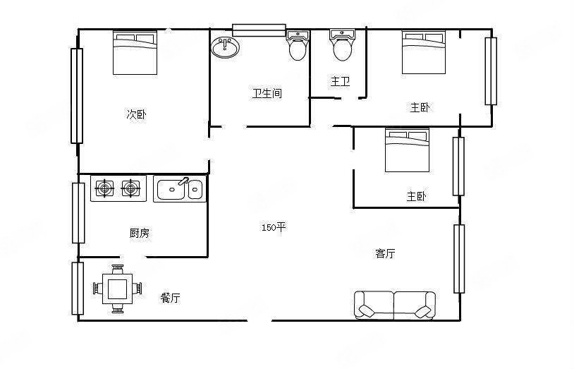 青海省水利水电勘测设计研究院家属房3室2厅1卫135㎡东西90万