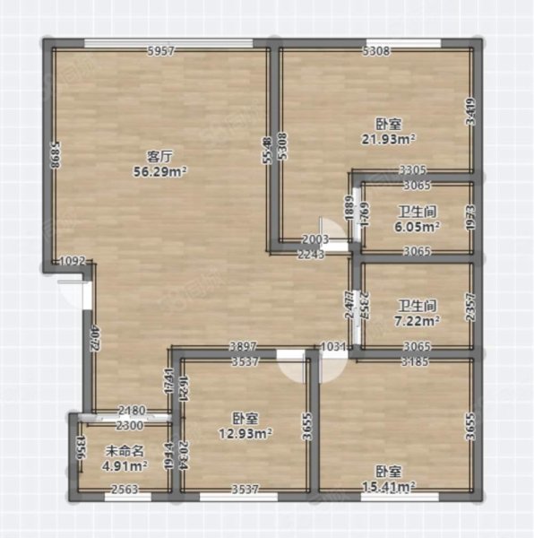 巨丰智慧城3室2厅2卫142㎡南北212万