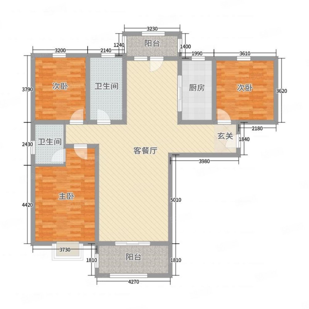 博雅苑3室2厅2卫138㎡南89.8万