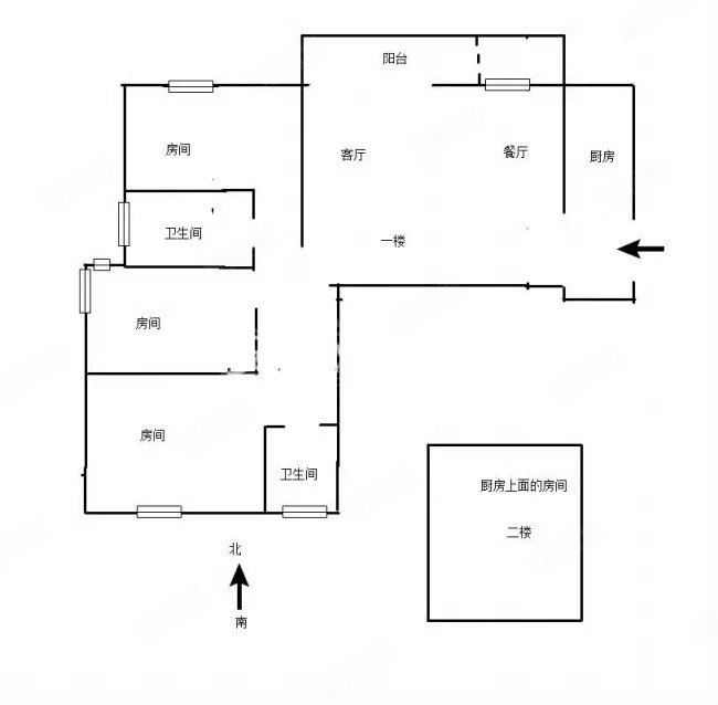 德和领秀广场4室2厅2卫140㎡南北173万