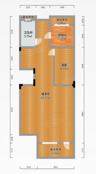 福鹏花园(别墅)5室3厅3卫298㎡南北320万