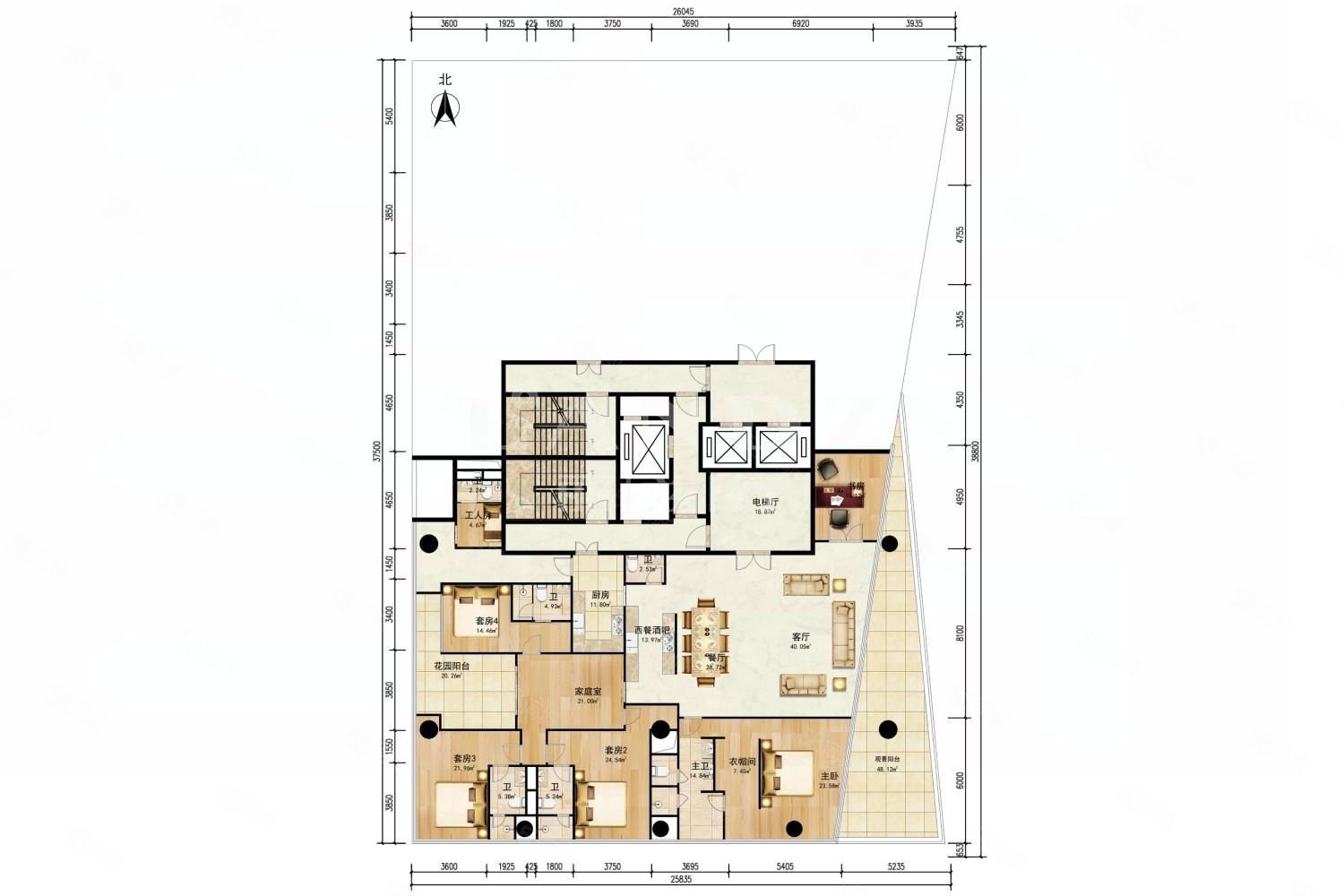 此房楼上同户型全新房诚意在售深圳湾一号高性价比4房详询