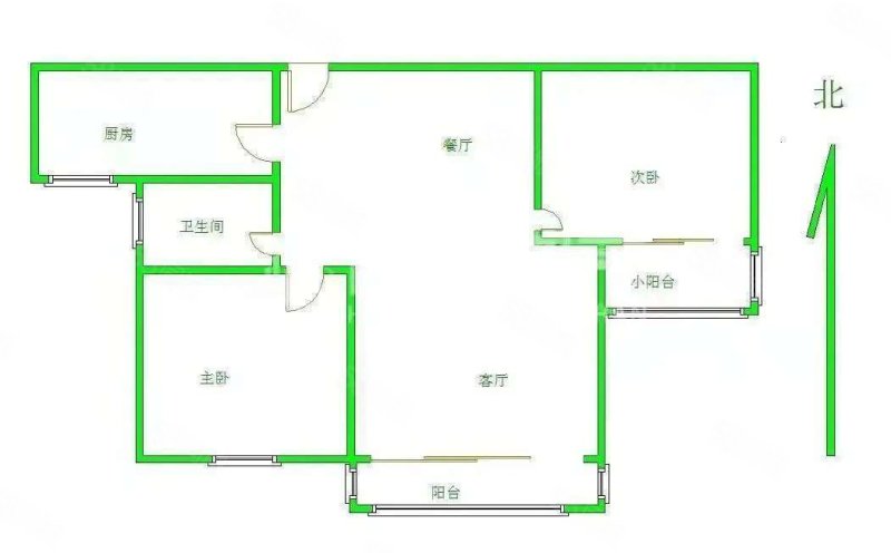 永康境界(北区)2室2厅1卫89㎡南北68.9万