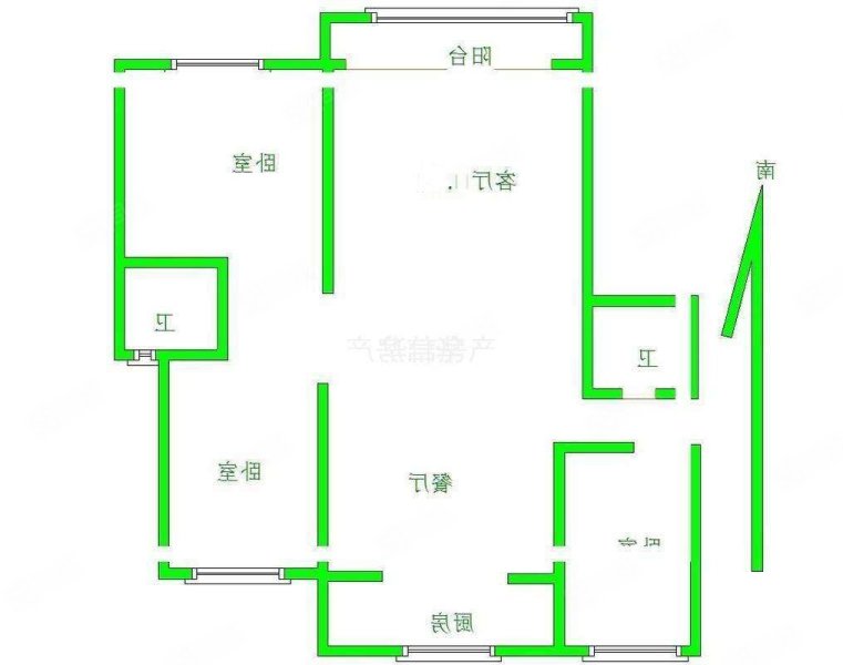 金柱绿城3室2厅2卫133㎡南北140万