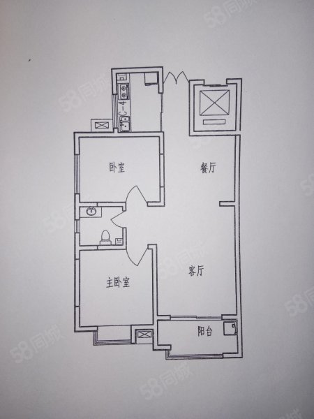 枫丹白露2室1厅1卫93.1㎡南119万