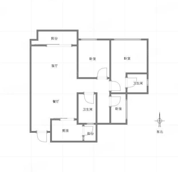 御璟湖山璟樾3室2厅2卫98.68㎡南128万