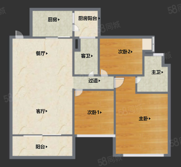 保利林语山庄3室2厅2卫111㎡南315万