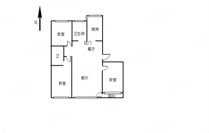 浅草绿阁枫丹白露3室2厅2卫120.99㎡南北170万