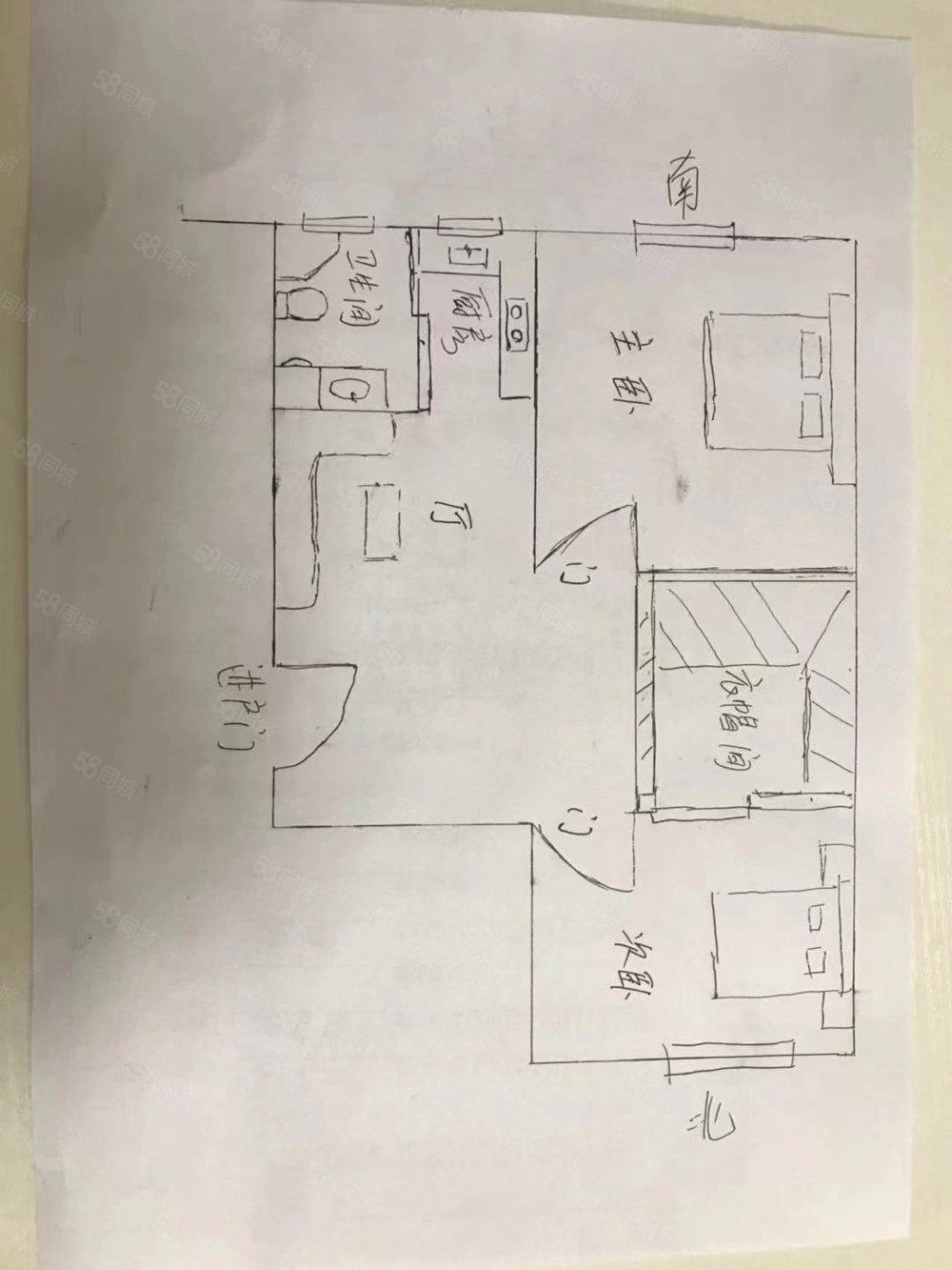 舒心佳园3室2厅1卫132㎡南北62.8万