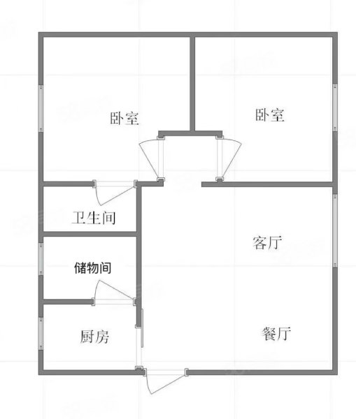 建宇大厦2室2厅1卫100㎡南北78万