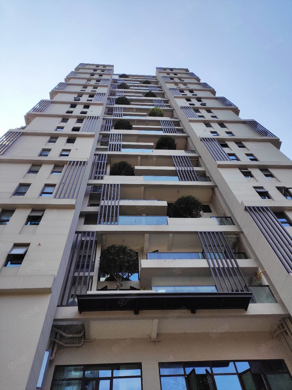 空中花园内跃 阳台一棵树,水岸花都蓝点-德阳58同城