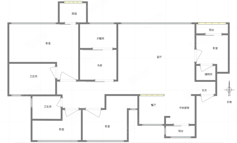 约克郡壹號湖畔5室2厅2卫298㎡南480万