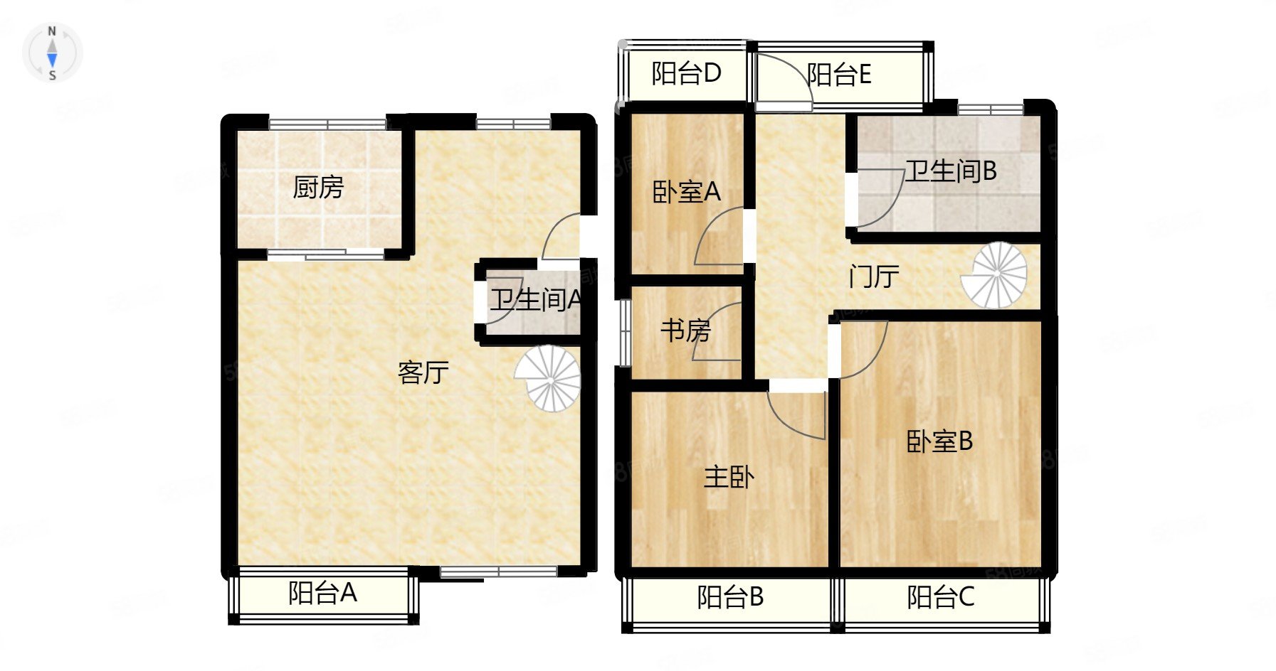 东方之珠左岸4室2厅2卫178㎡南北245万