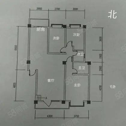 名宅东辰苑3室2厅2卫108.04㎡南北100万