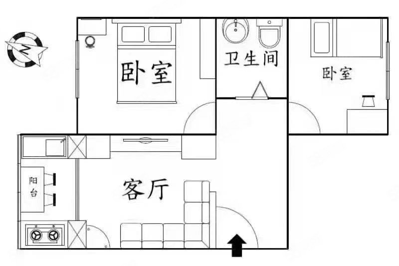 广山小区2室1厅1卫47㎡东西13.98万