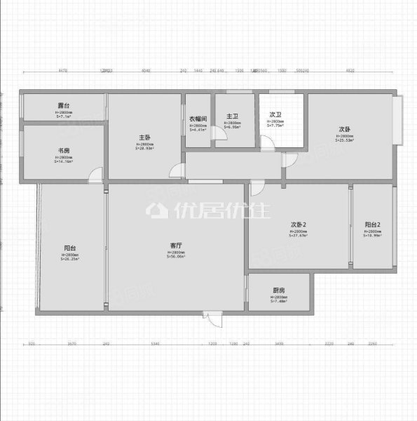 国瑞爱与山(B区)4室2厅2卫124㎡西南200万