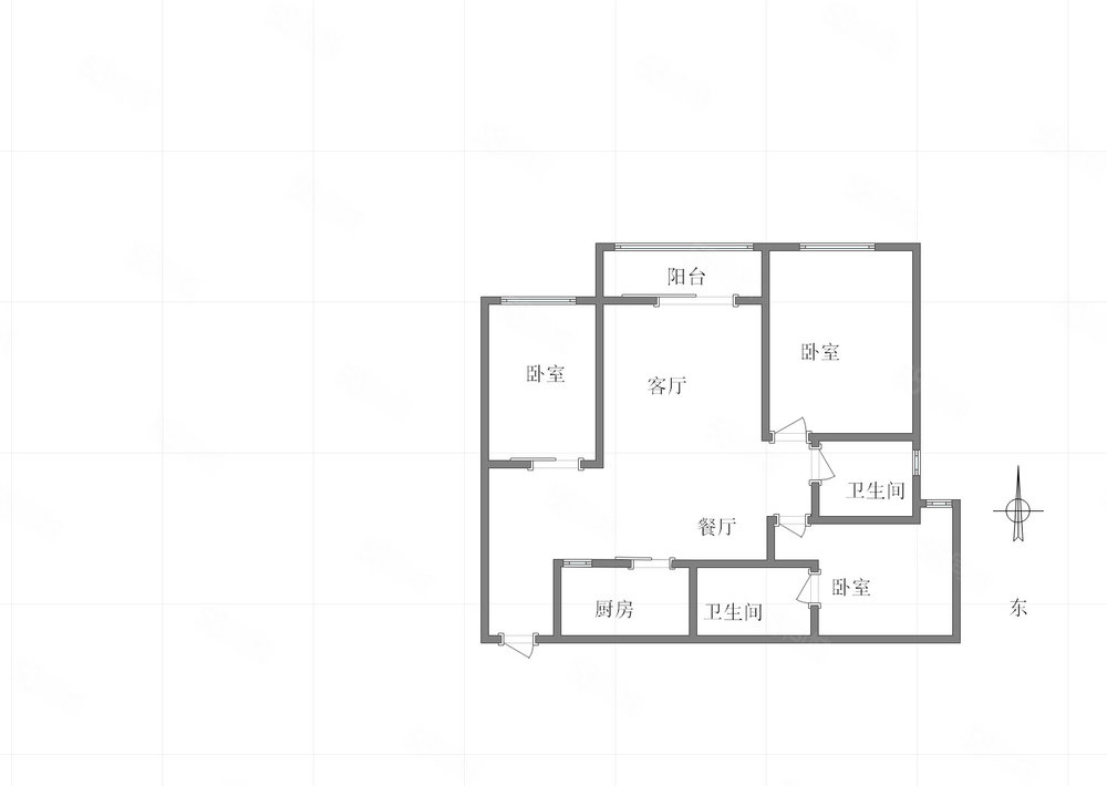 江屿朗廷3室2厅2卫91㎡南北85万