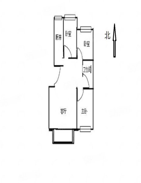 四季阳光花园3室2厅1卫110㎡南北158万