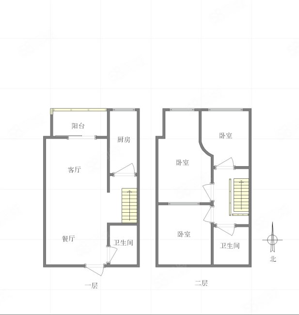 山千院西苑3室2厅2卫76.3㎡南北72万