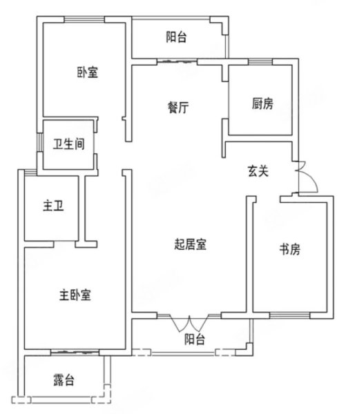 加州玫瑰园(一期)3室2厅2卫129.97㎡南北108万