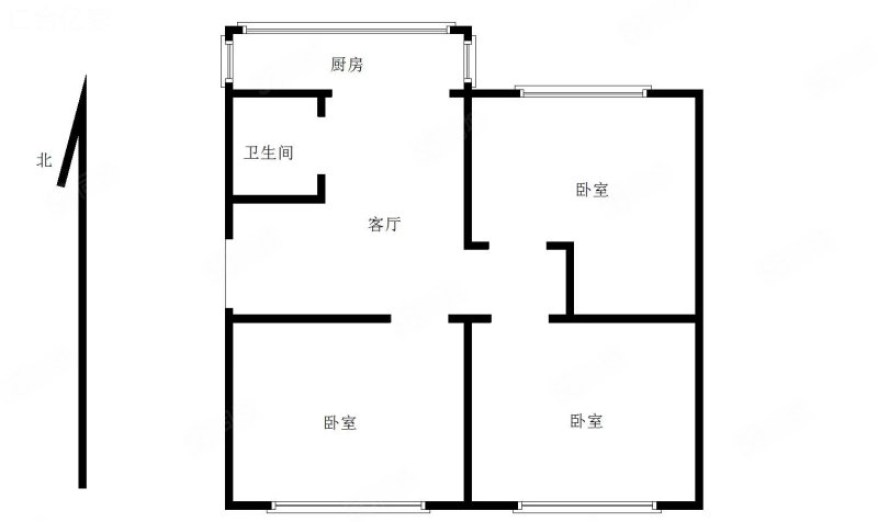 友好小区3室1厅1卫71㎡南北40万