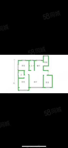 中房星苑3室2厅1卫96㎡南北92万