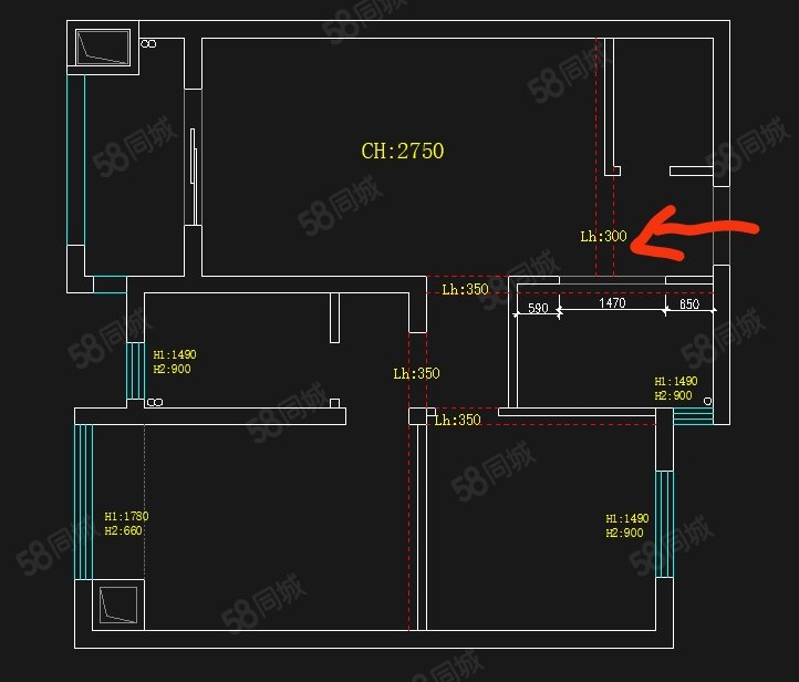 斗潭家园2室1厅1卫81.51㎡南北152万