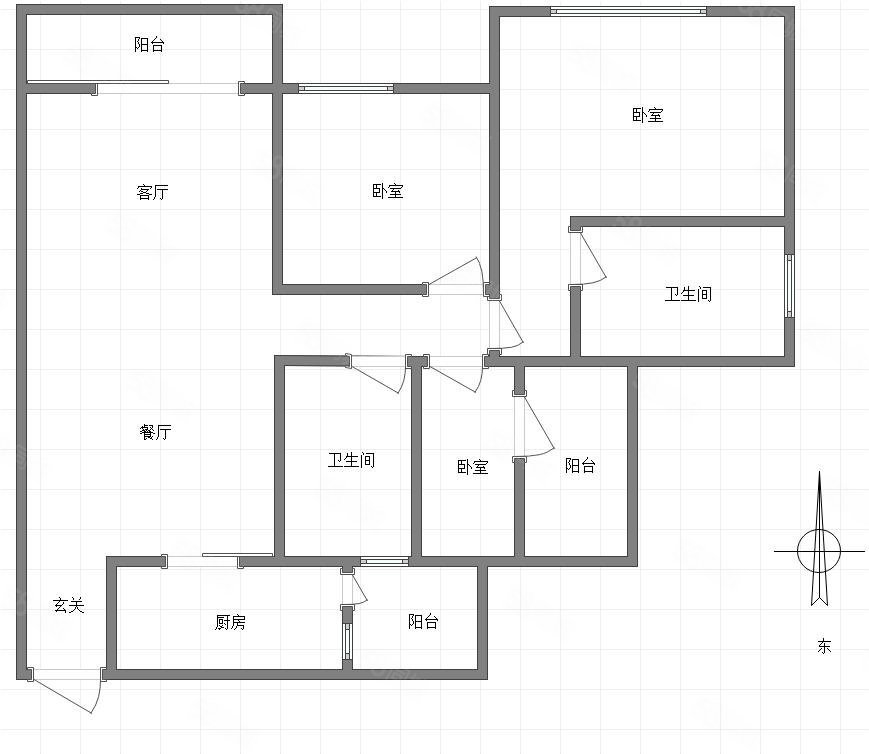 金科时代中心3室2厅2卫108.36㎡南北200万