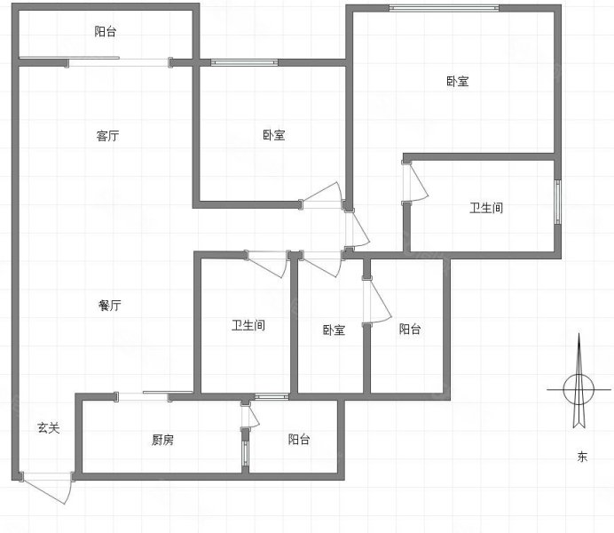 金科时代中心3室2厅2卫108.36㎡南北200万