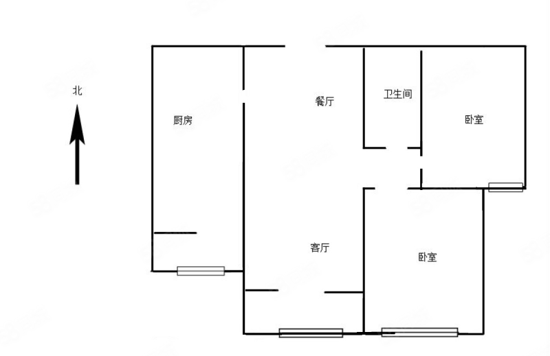 国际生态城(南区)2室1厅1卫93.52㎡南北149万