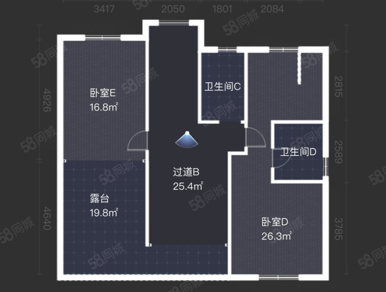 同里花园5室2厅4卫272.42㎡南北480万