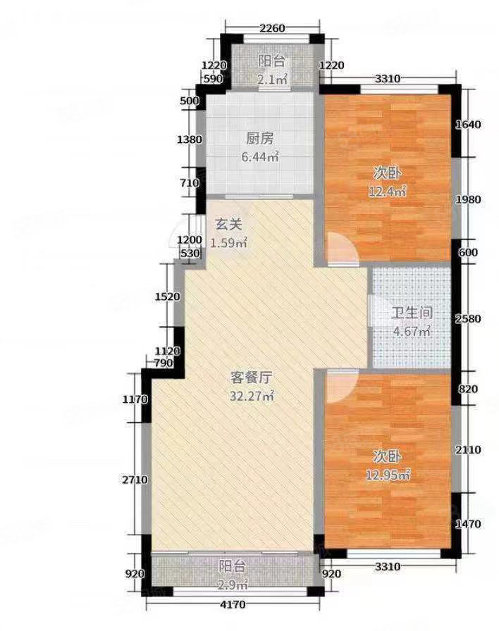 丽水嘉园1室1厅1卫89㎡南59万