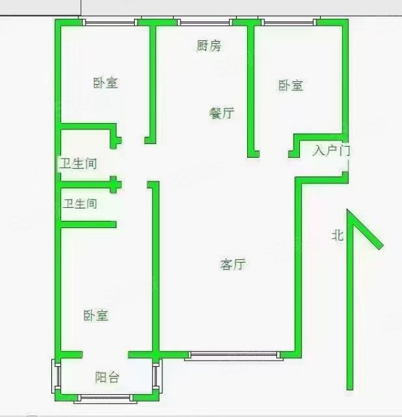 水榭康都3室2厅2卫137㎡南北105万