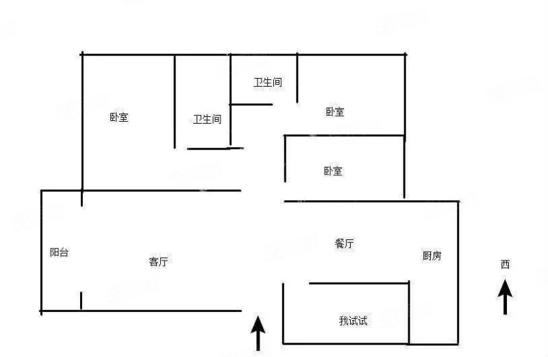 滇能瑞园4室2厅2卫139㎡南北60万