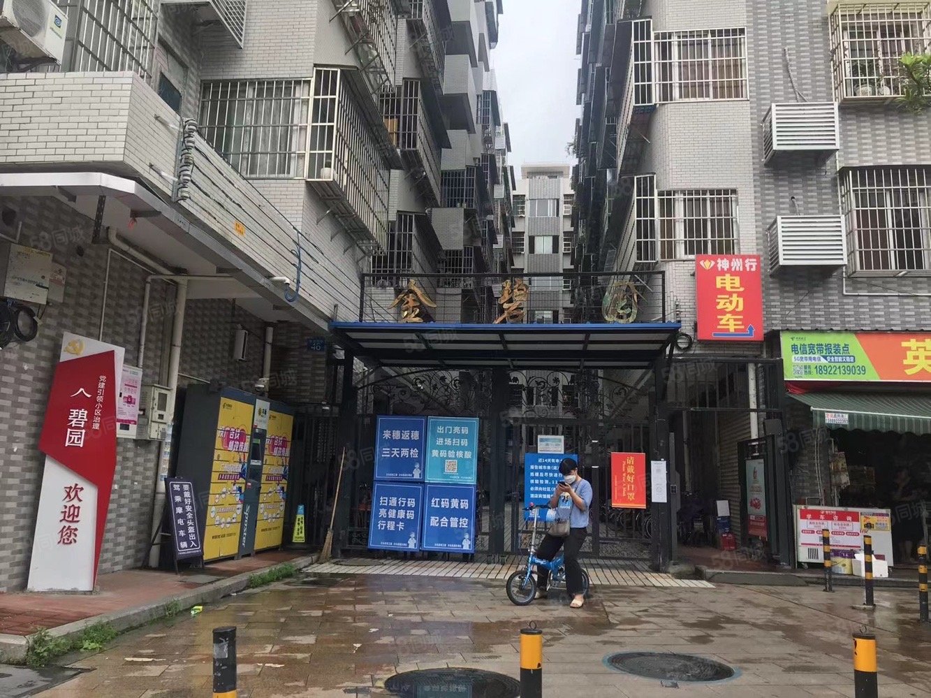 【10图】金碧园小区 封闭式管理 全新外墙 框架结构 正南向,金碧园