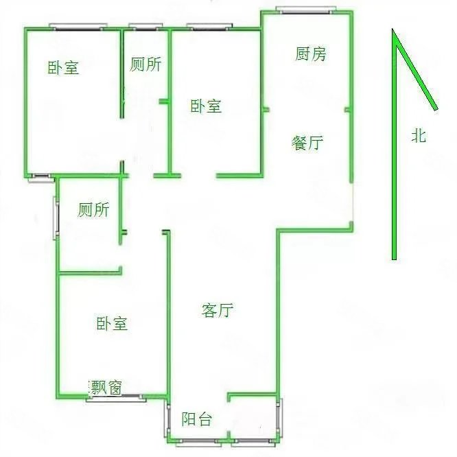 万和城(A区)3室2厅2卫122㎡南北112.8万