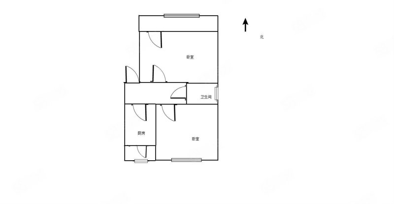 铁城公寓东区2室1厅1卫48㎡南北78.8万