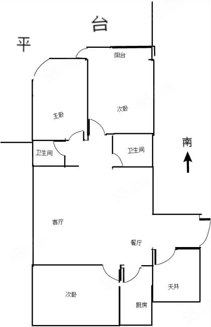 金色港湾3室2厅2卫119.8㎡南北75.5万