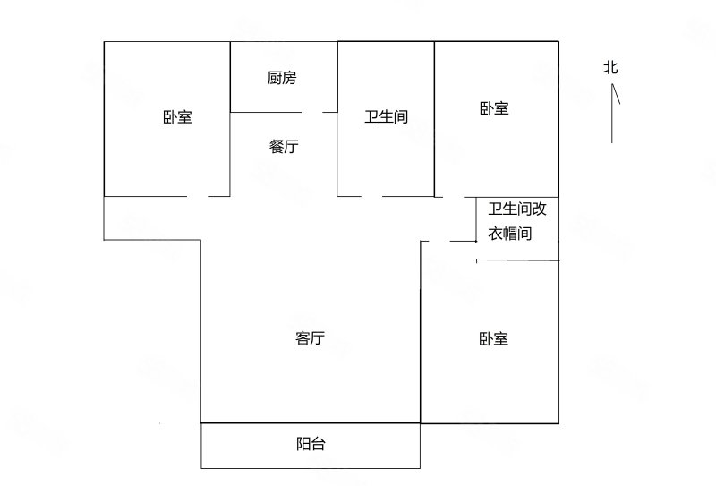淞江国际花园(一期)3室2厅2卫123㎡南北71.9万