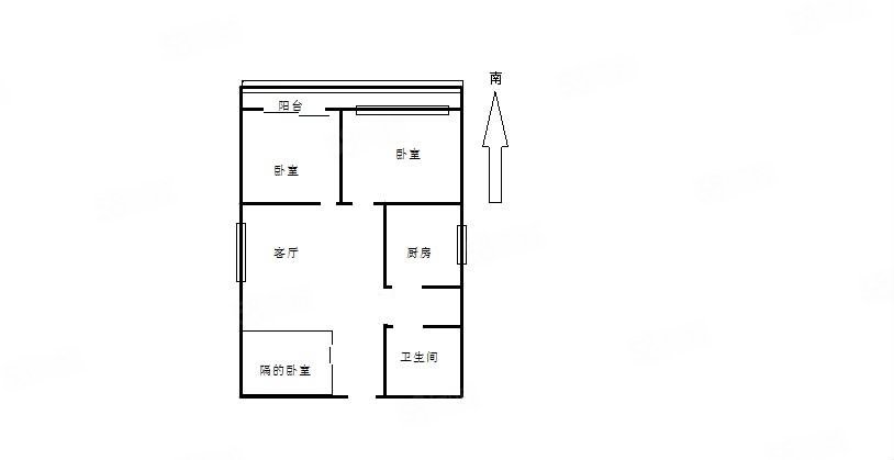 雅馨家园3室1厅1卫96.73㎡西南320万