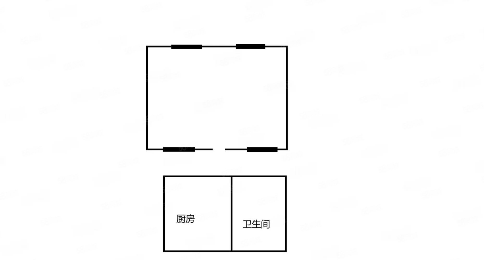 北下洼子胡同小區(qū)2室1廳1衛(wèi)25㎡南北430萬